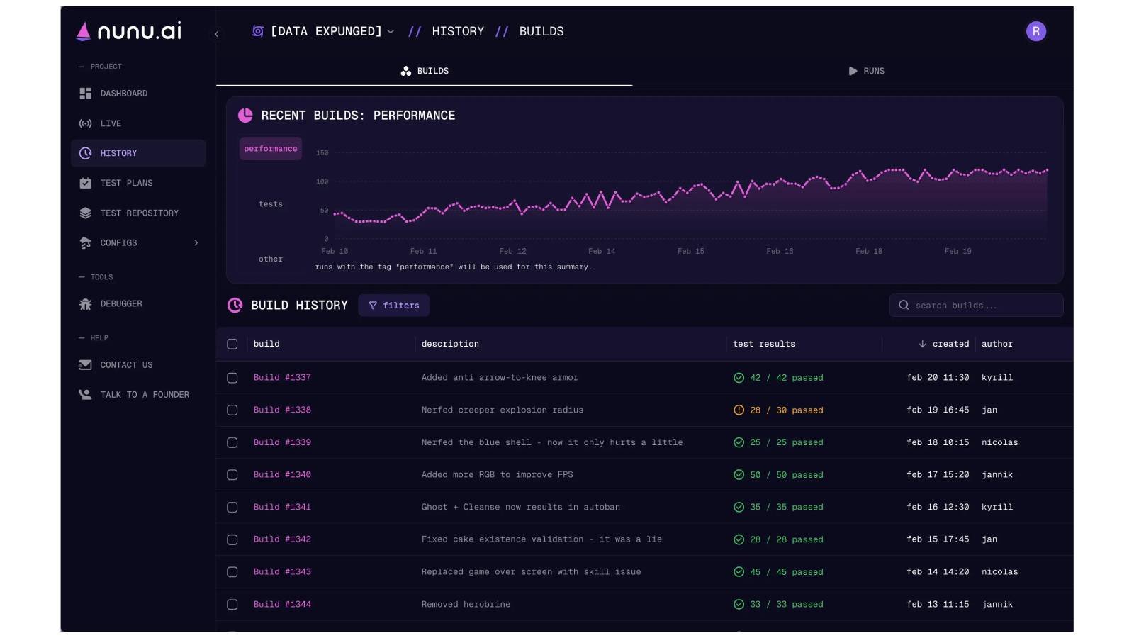 Nunu automatise les tests de jeux vidéo et d'applications grâce à des agents capables d'interagir avec une interface comme un véritable utilisateur, sans écrire de scripts. ©  nunu.ai