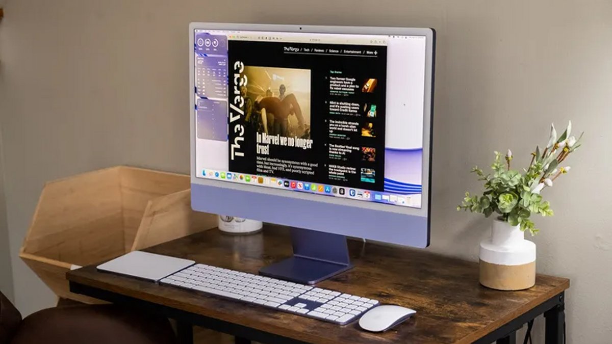 L'iMac M3 de 24 pouces © Dan Seifert / The Verge