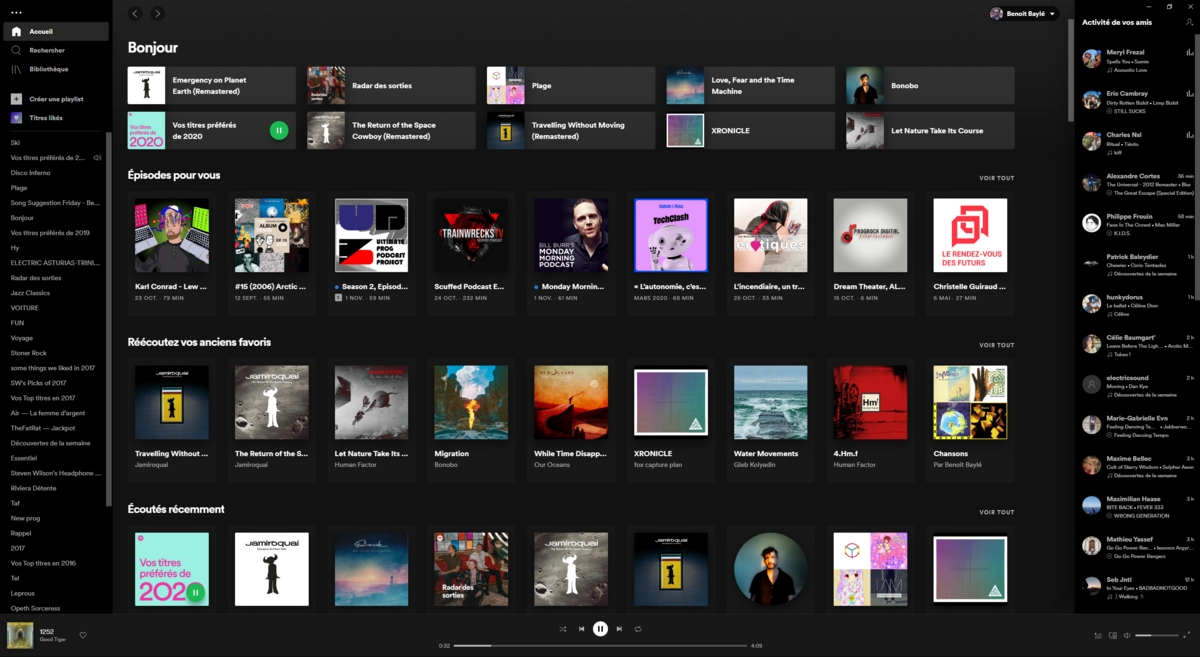 Spotify - L'interface desktop