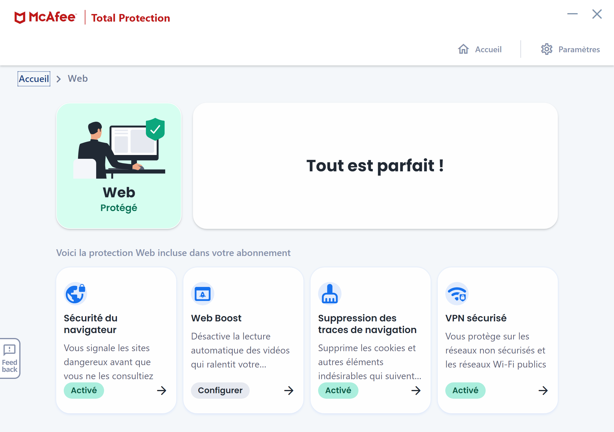 Télécharger McAfee Total Protection (gratuit) Web - Clubic