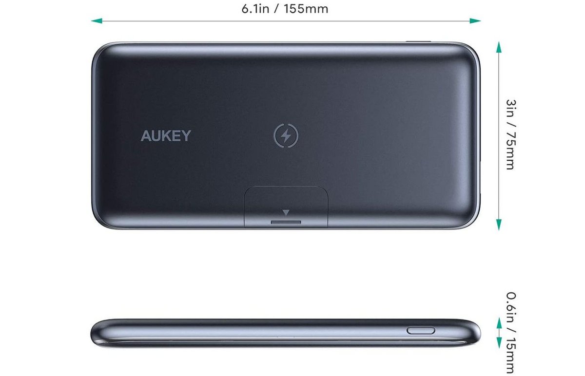 Des dimensions on ne peut plus classiques pour du 10K mAh © Aukey