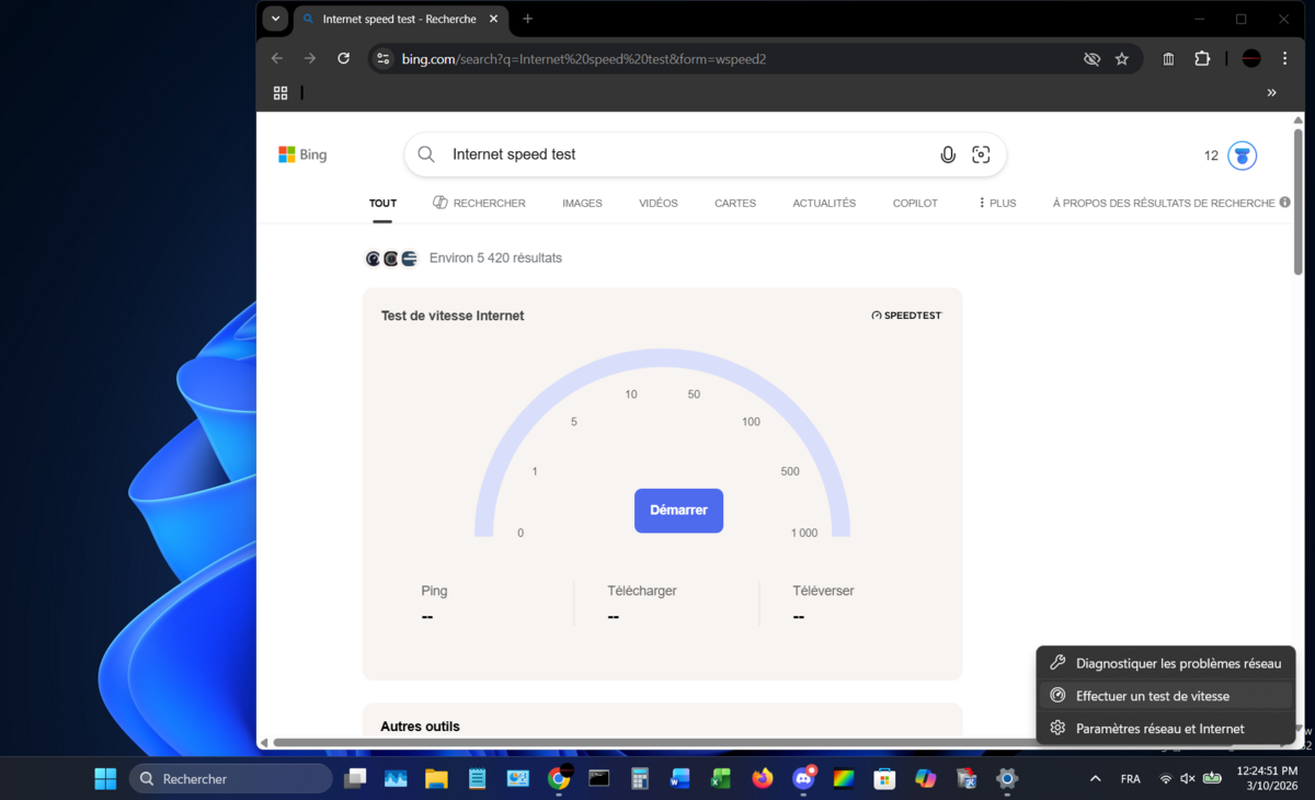 Ce n'est pas une fonction native, c'est un raccourci vers une requête Bing préremplie, enrichie d'un module partenaire interactif. © Clubic