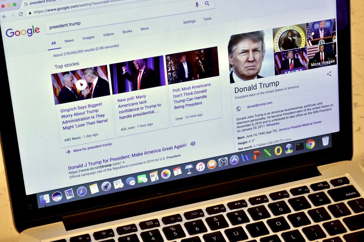 Donald Trump est sollicité par Google © Jeramey Lende / Shutterstock