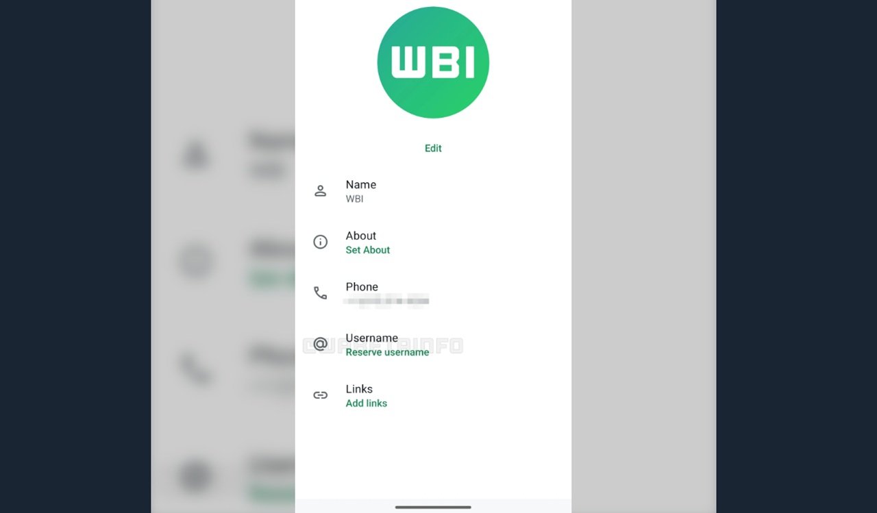 Vous allez pouvoir réserver votre nom d'utilisateur - ©WABetaInfo