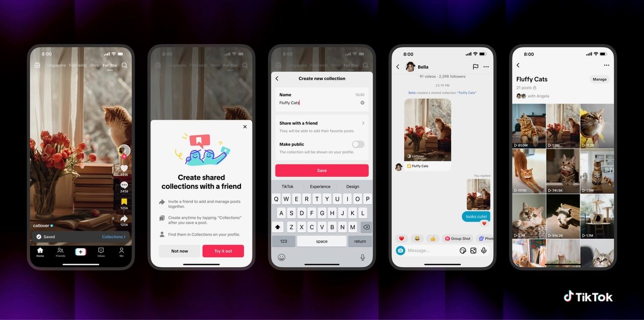 Partagez vos collections entre amis sur TikTok. ©TikTok