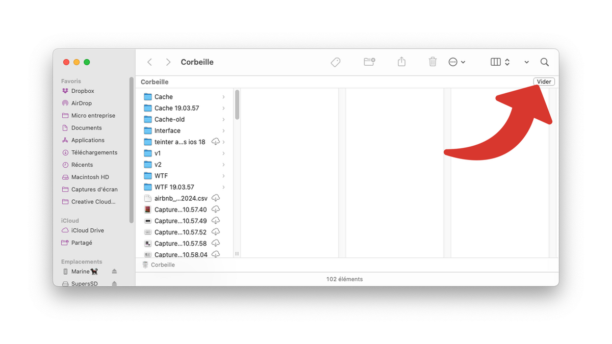 Gérer les fichiers supprimés dans macOS en vidant la Corbeille © Clubic