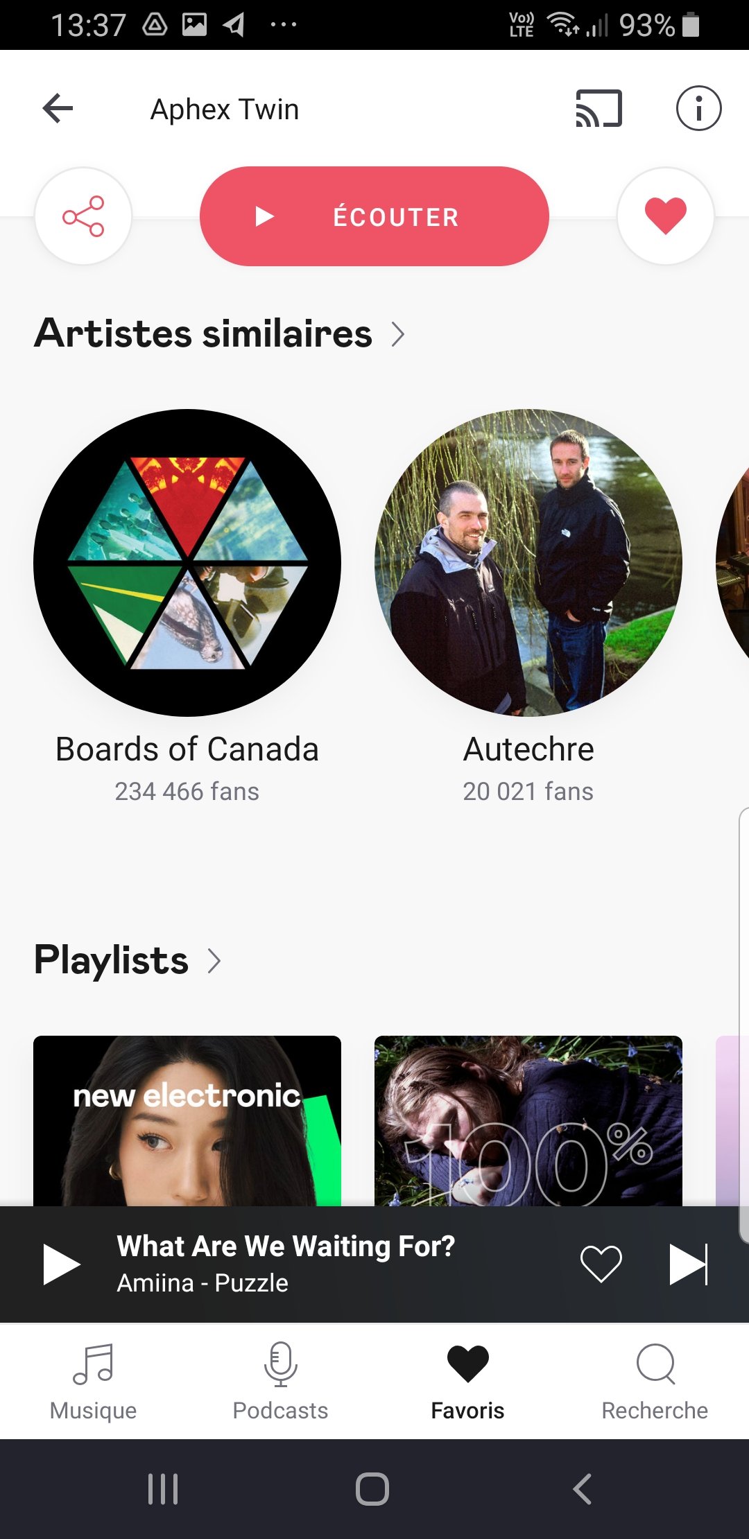 Découvrir de la musique sur Deezer