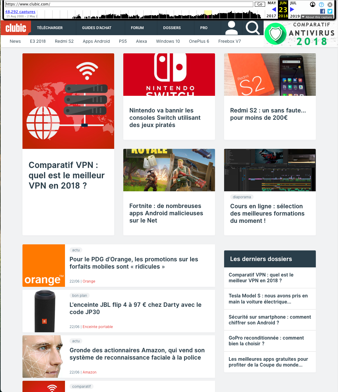 Clubic en 2018.