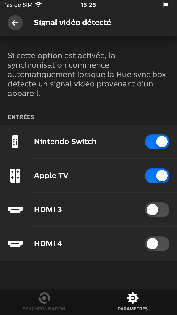 Test Philips Hue Play HDMI Sync Box