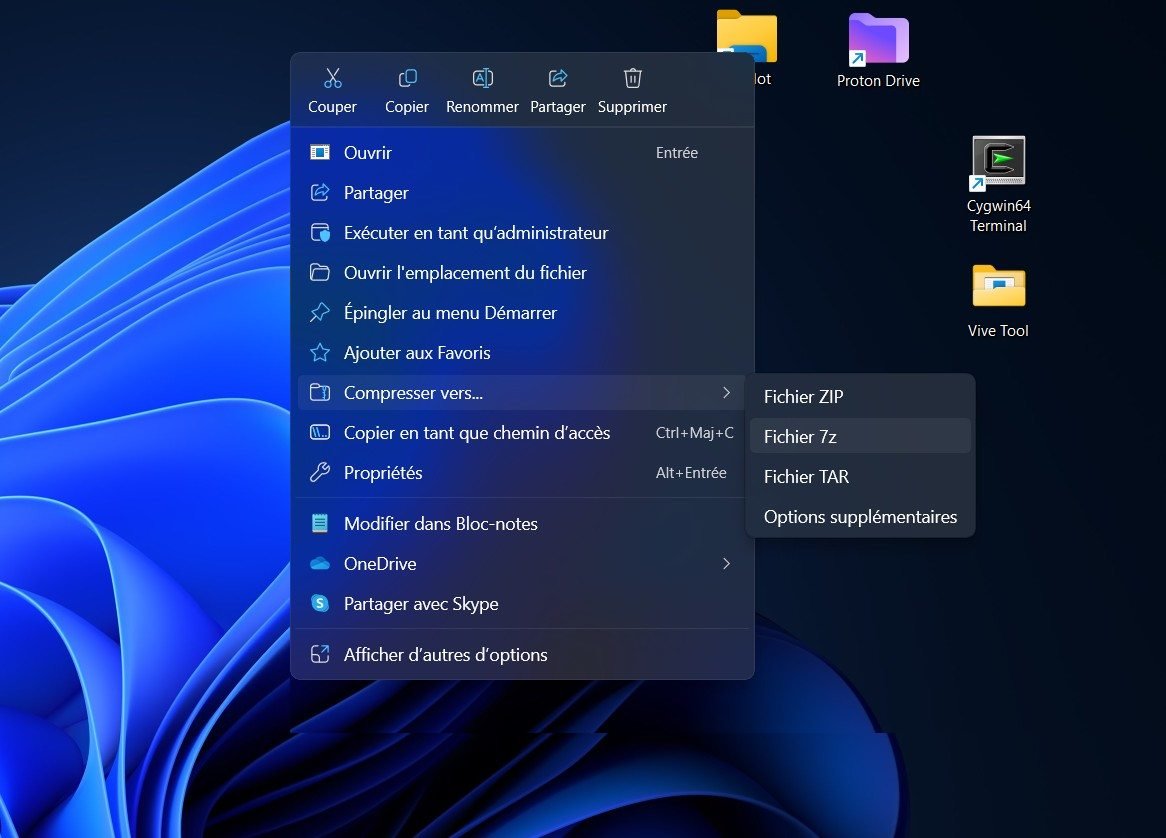 Windows 24H2 : la prise en charge native des formats 7z et TAR pour la création d'archives met fin au monopole du ZIP © Clubic