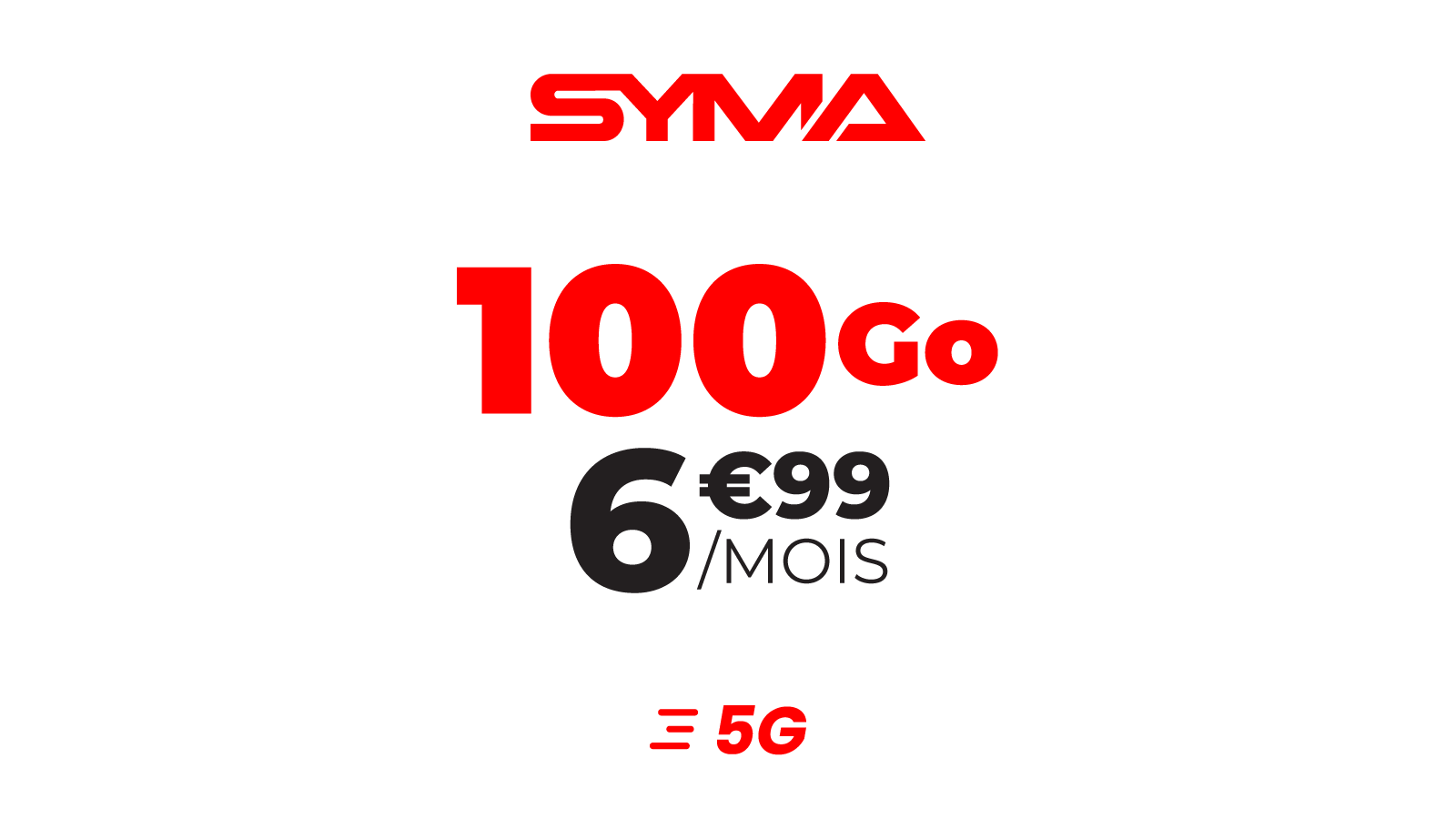 Un forfait 100Go à moins de 7€ ? Voici Syma ©Syma