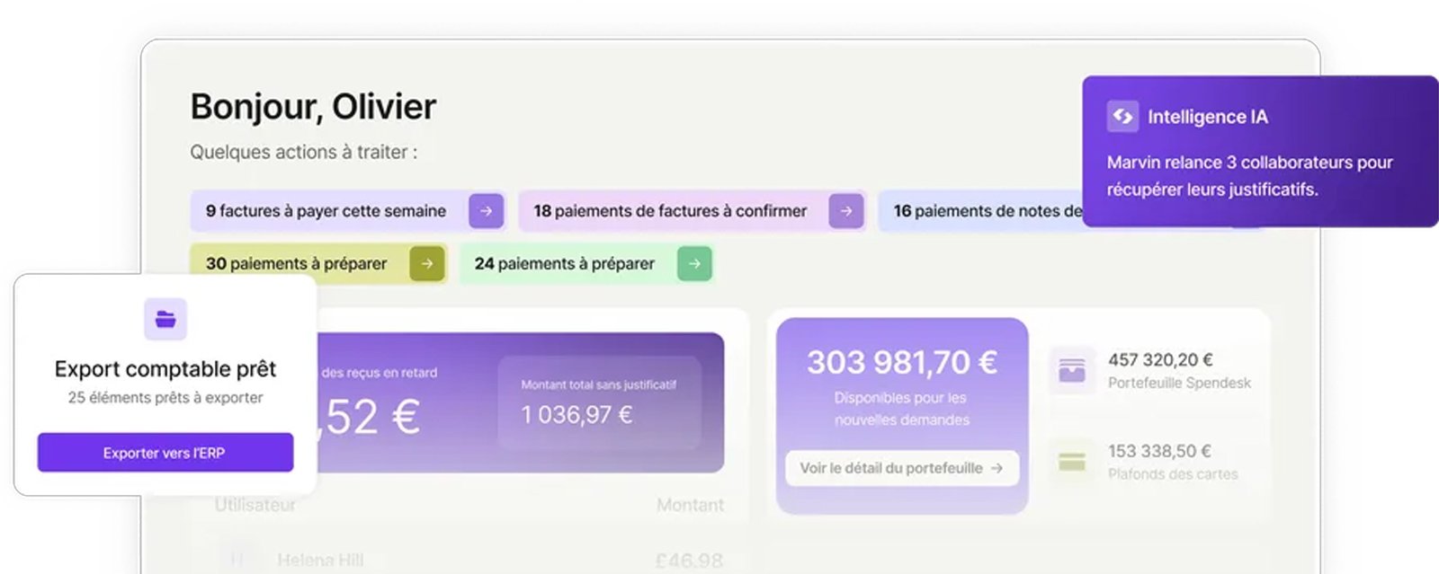 Spendesk centralise notes de frais, cartes de paiement, factures et budgets dans une plateforme unique enrichie par des fonctions d’automatisation et d’IA - © Spendesk