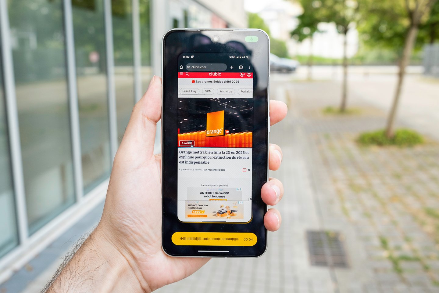 L'Essential Space permet d'enregistrer des captures d'écran et de les agrémenter d'un mémo vocal. © Pierre Crochart pour Clubic.com