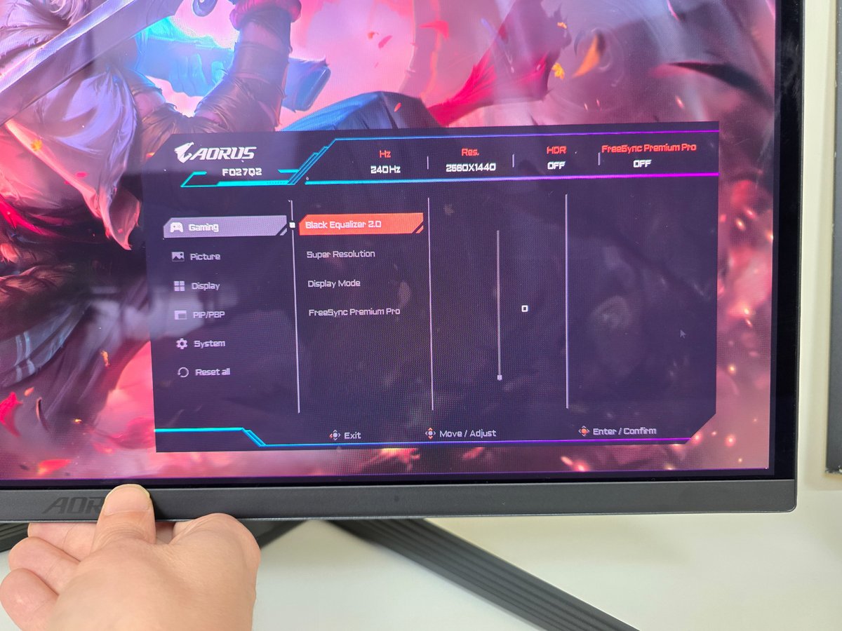 Test Gigabyte AORUS FO27Q2