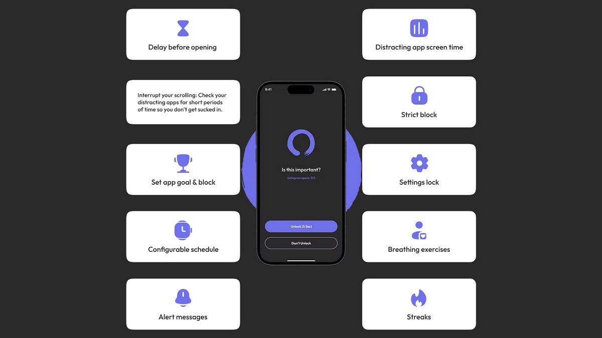 ScreenZen aide à mieux gérer le temps passé sur les réseaux. Elle fonctionne sur Android et iOS sans être trop envahissante - © ScreenZen