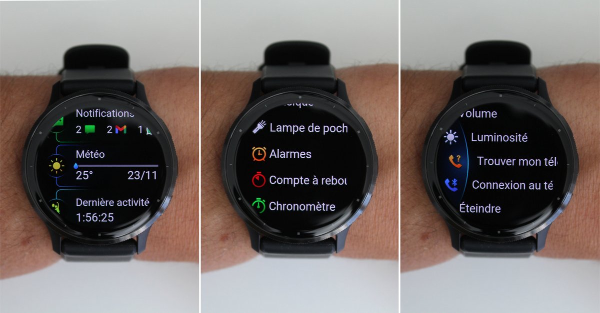 L'interface de la Garmin Venu 3 : widgets, utilitaires, raccourcis © Fabien Pionneau pour Clubic