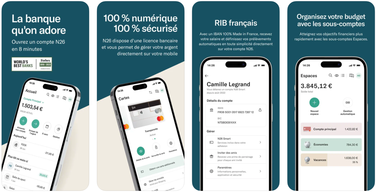 N26 - Présentation de l'application bancaire