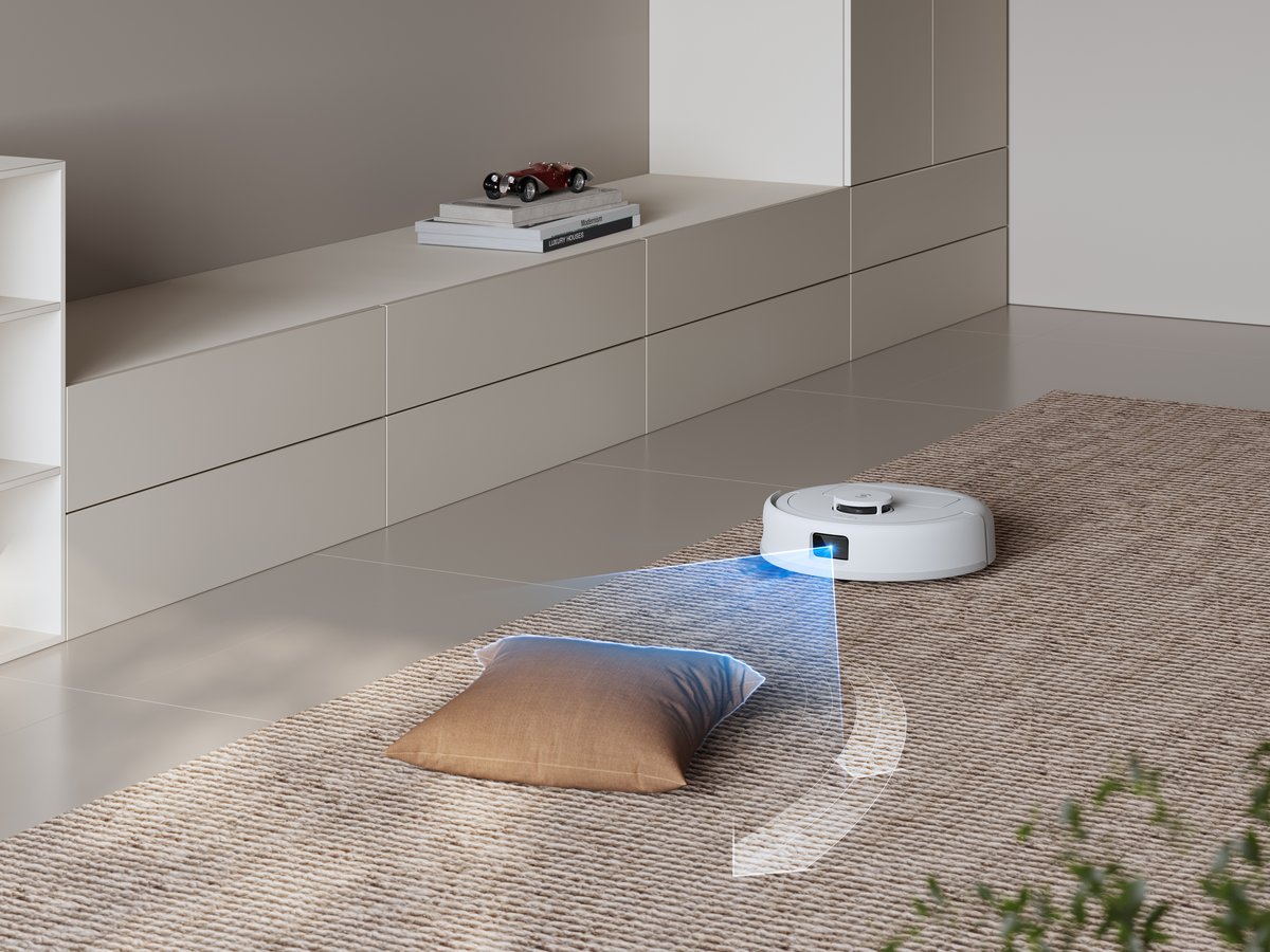 Un capteur LiDAR pour la détection des pièces et des obstacles © Ecovacs