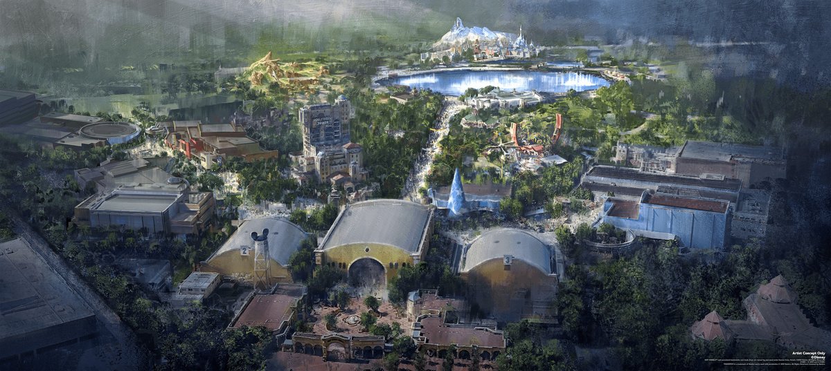 Concept art de Disney World Adventure, aujourd'hui Walt Disney Studios © Disney