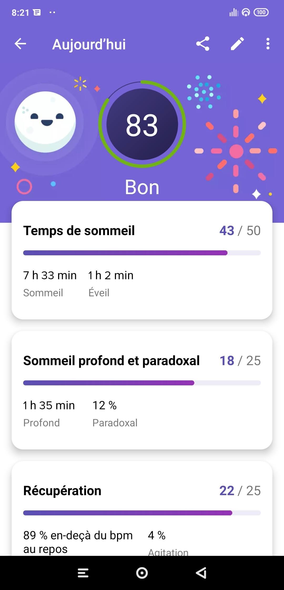 Versa 3 - Suivi sommeil