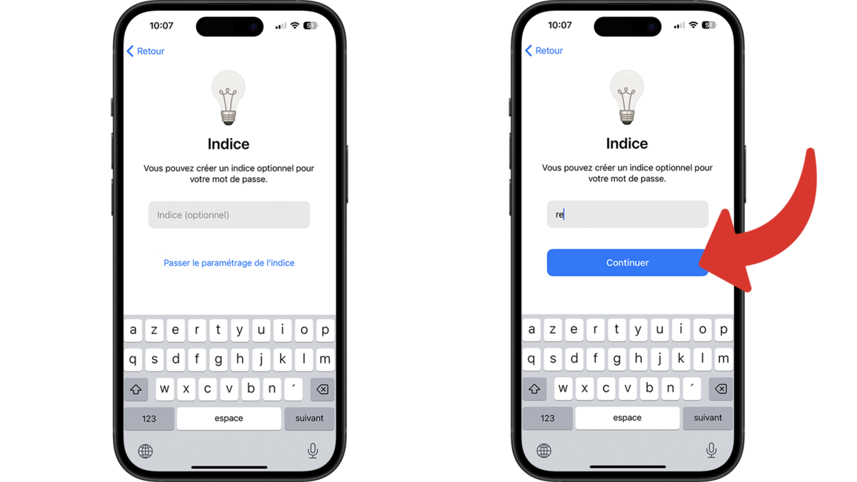 L'indice permet de limiter les risques de mots de passe oublié © Clubic