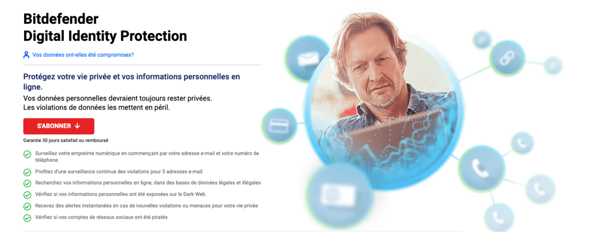 Bitdefender digital identity protection