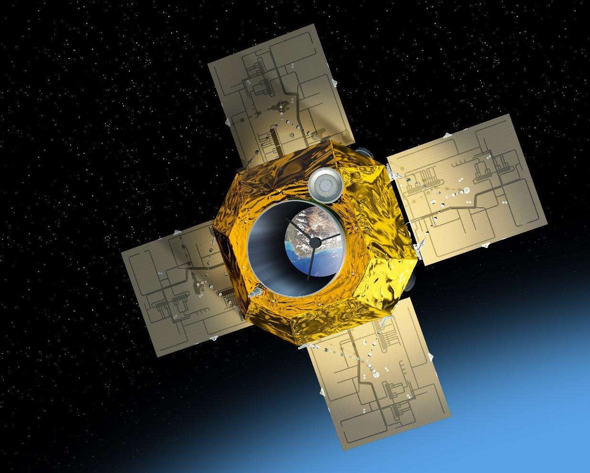 Vue d'artiste du satellite CSO-3, Les satellites CSO ont été conçus à partir de la plateforme Pléïades. L'Allemagne paiera une grande partie de CSO-3, lui conférant un accès privilégié. La Belgique et la Suède ont également signé des accords bilatéraux, cette dernière fournissant une station sol polaire. Crédits: Ducros/CNES