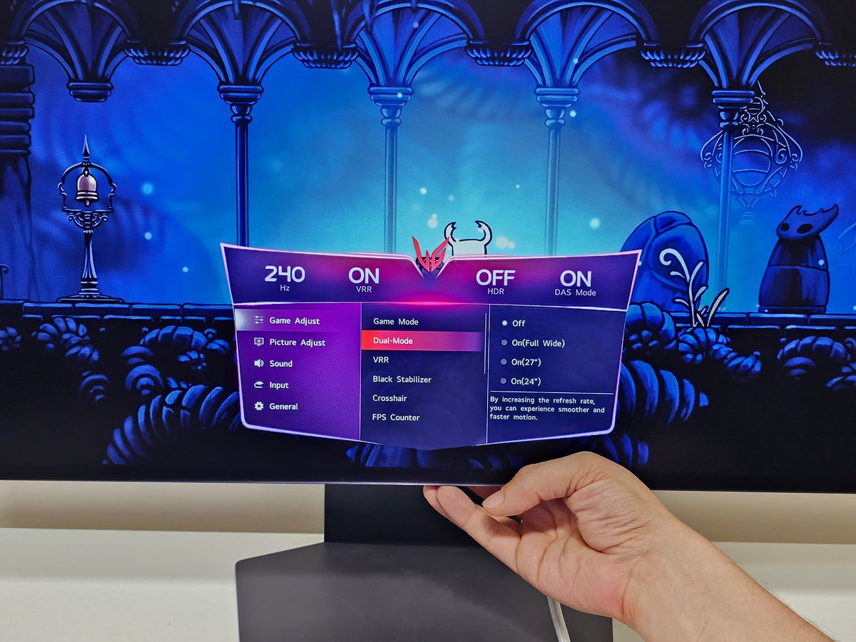 Le Dual-Mode offre une expérience de folie, à 480 Hz, idéale pour le jeu compétitif © Matthieu Legouge