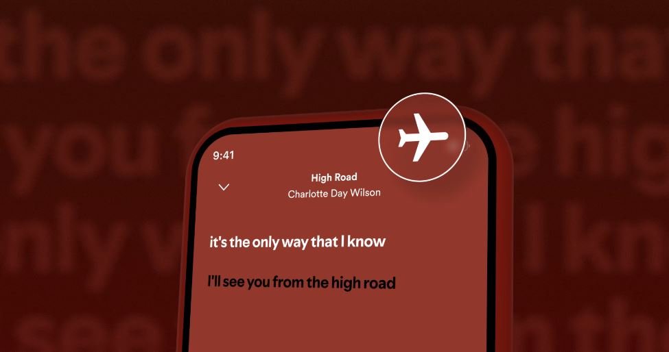 Le mode "hors ligne" concerne également les paroles désormais. ©Spotify