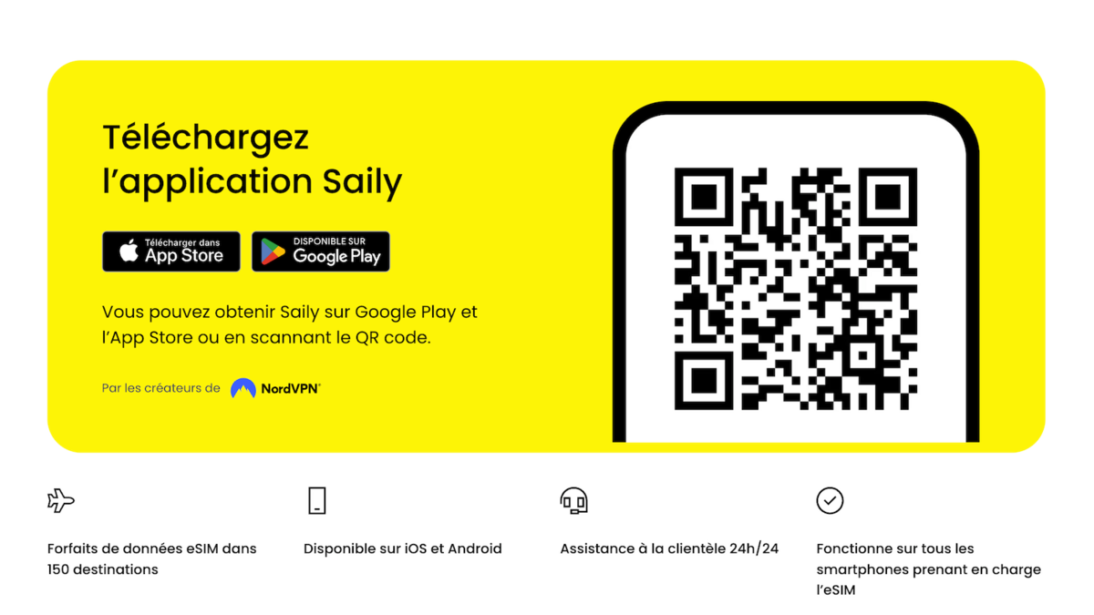 Saily - Téléchargez l'application