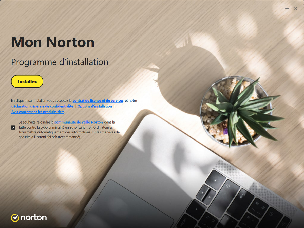 Une fois Norton 360 téléchargé, procédez à l'installation