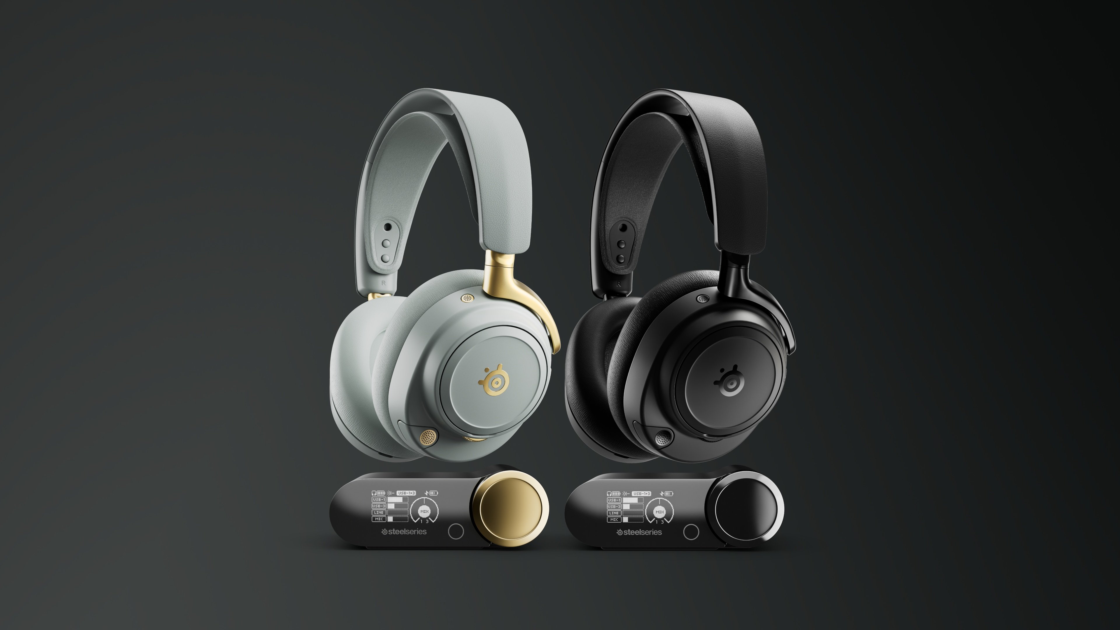 Steelseries donne presque dans le luxe avec son dernier casque gaming, l'Arctis Nova Elite. © SteelSeries