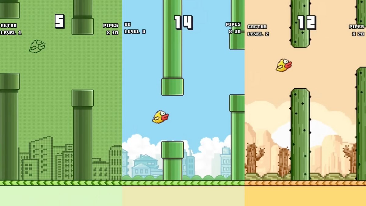 Skins, nouveaux modes de jeu, les nouveautés sont nombreuses sur cette nouvelle version de Flappy Bird - © Flappy Bird | Epic Games