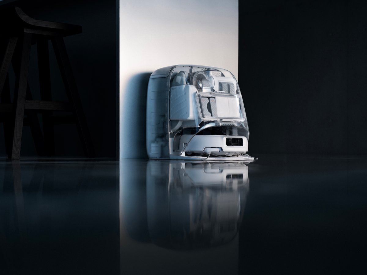 Le modèle premium, le Romo P, et son lavage des serpillères ©DJI