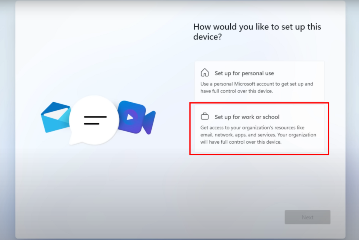 Si vous installez une version Pro, Entreprise ou Education de windows 11, pensez à passer par le parcours OOBE alternatif afin d'échapper au compte Microsoft. © ThioJoe