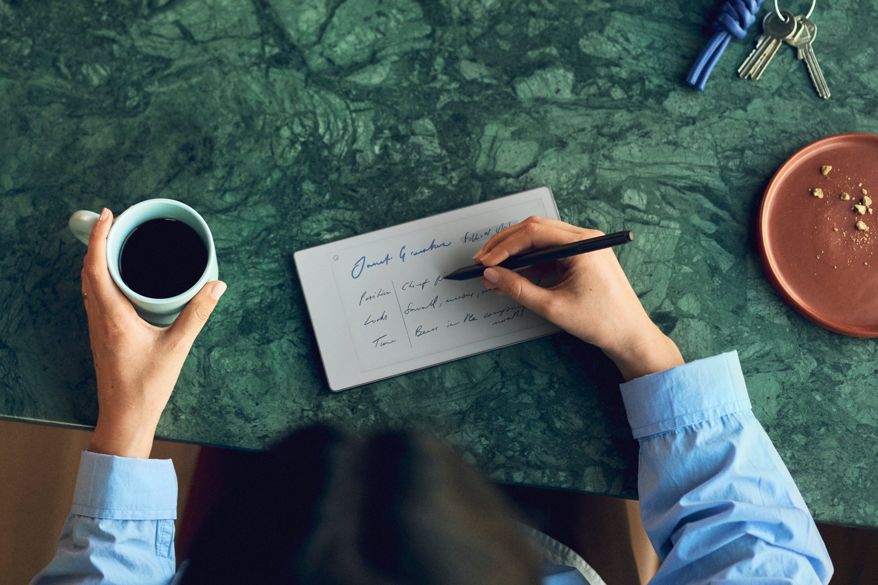La reMarkable Paper Pro Move remplace efficacement n'importe quel carnet. © reMarkable