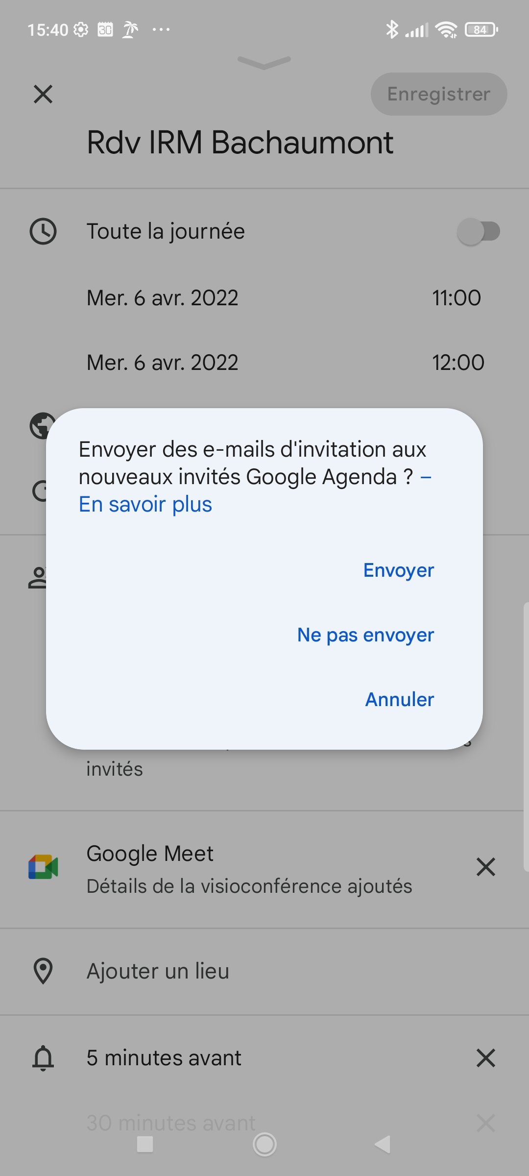 Google Agenda