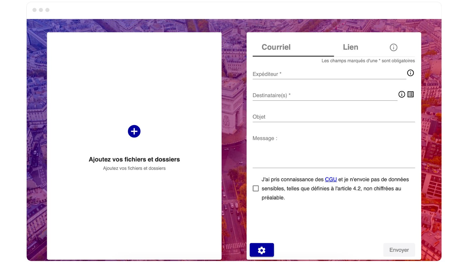 Le service sécurisé français pour envoyer et recevoir des fichiers volumineux - © France Transfert