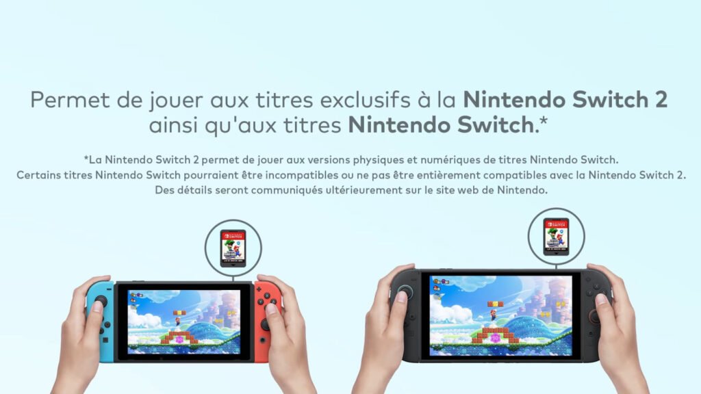 Le message affiché par Nintendo lors de la présentation de sa Switch 2 © Nintendo