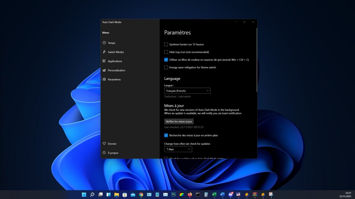 Auto Dark Mode © Clubic