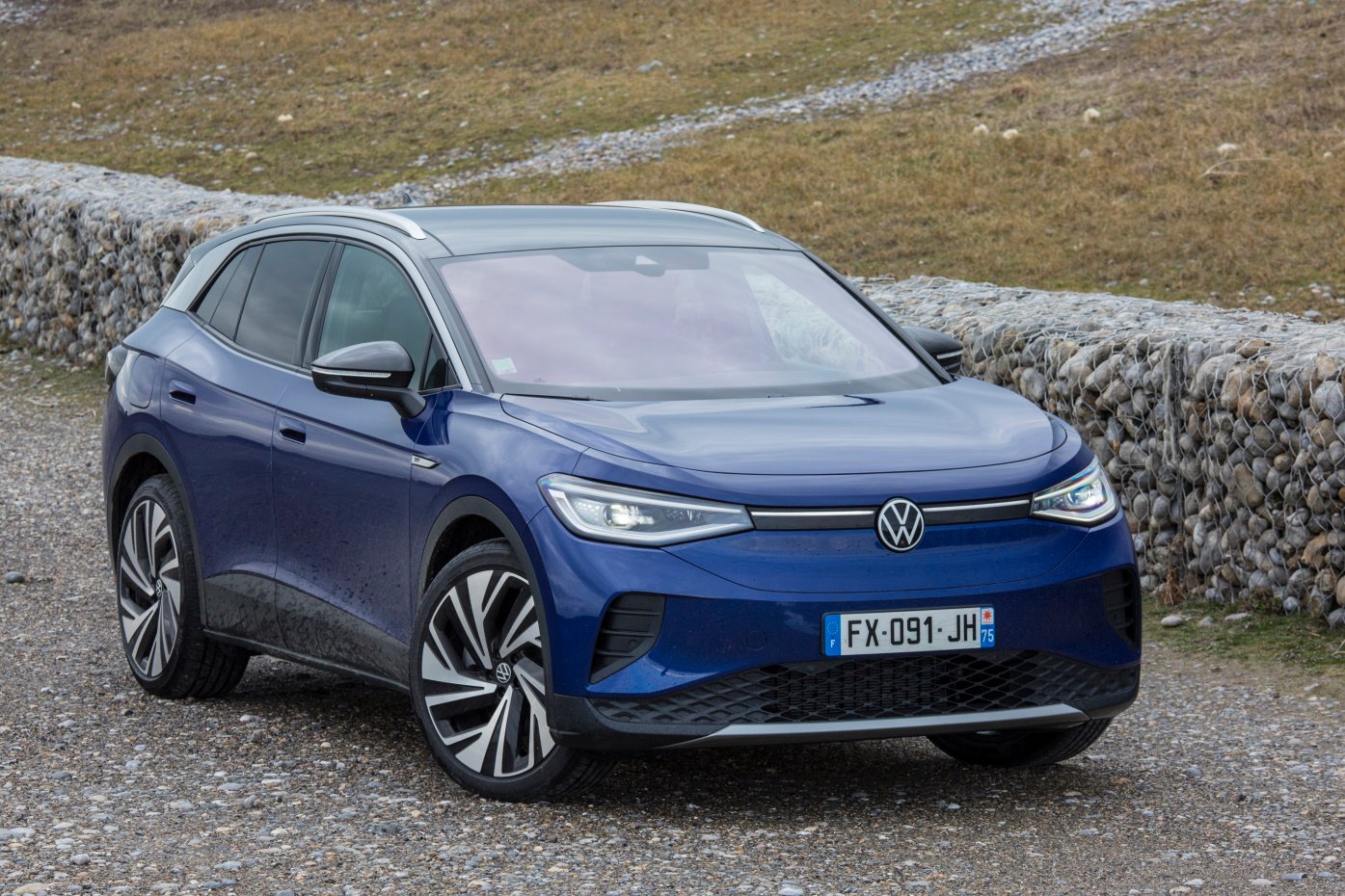 La gamme ID, ici l'ID.4, est au cœur que l'électrification du parc du groupe Volkswagen © Camille Pinet pour Clubic