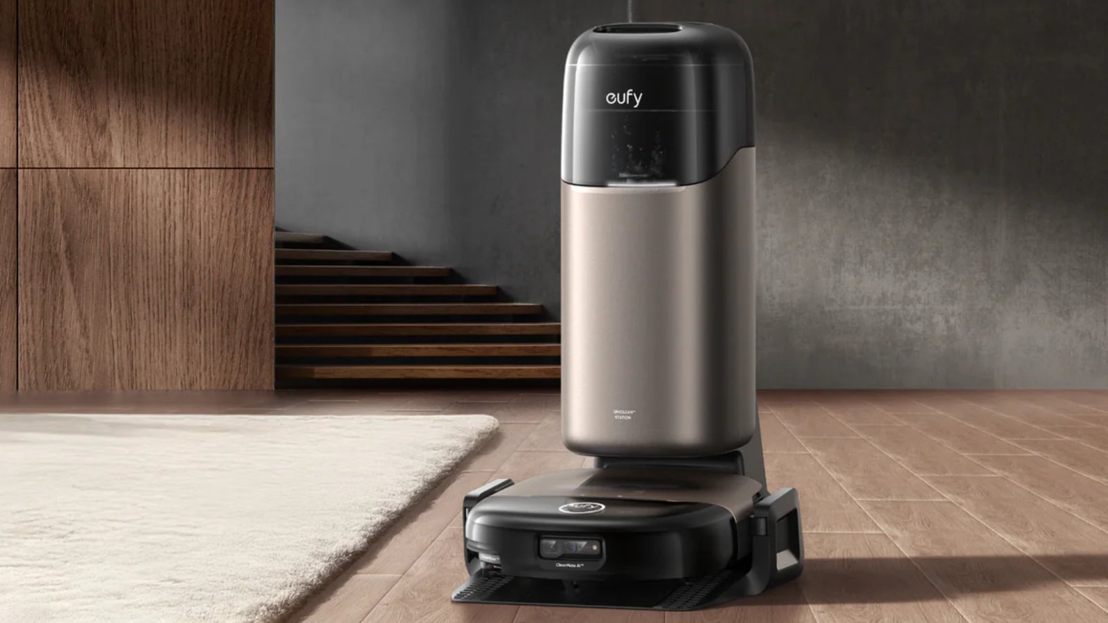 L'Eufy S2 est un modèle atypique dans l'univers des aspirateurs robot ©eufy