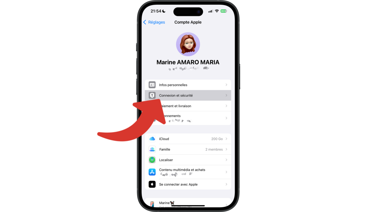 Accéder à la sécurité du compte Apple © Clubic