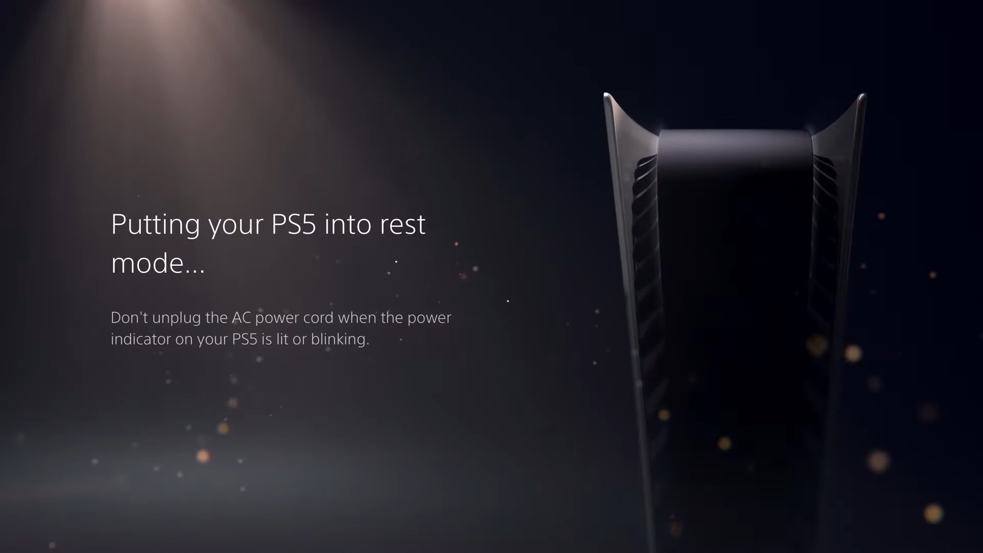 PS5 interface