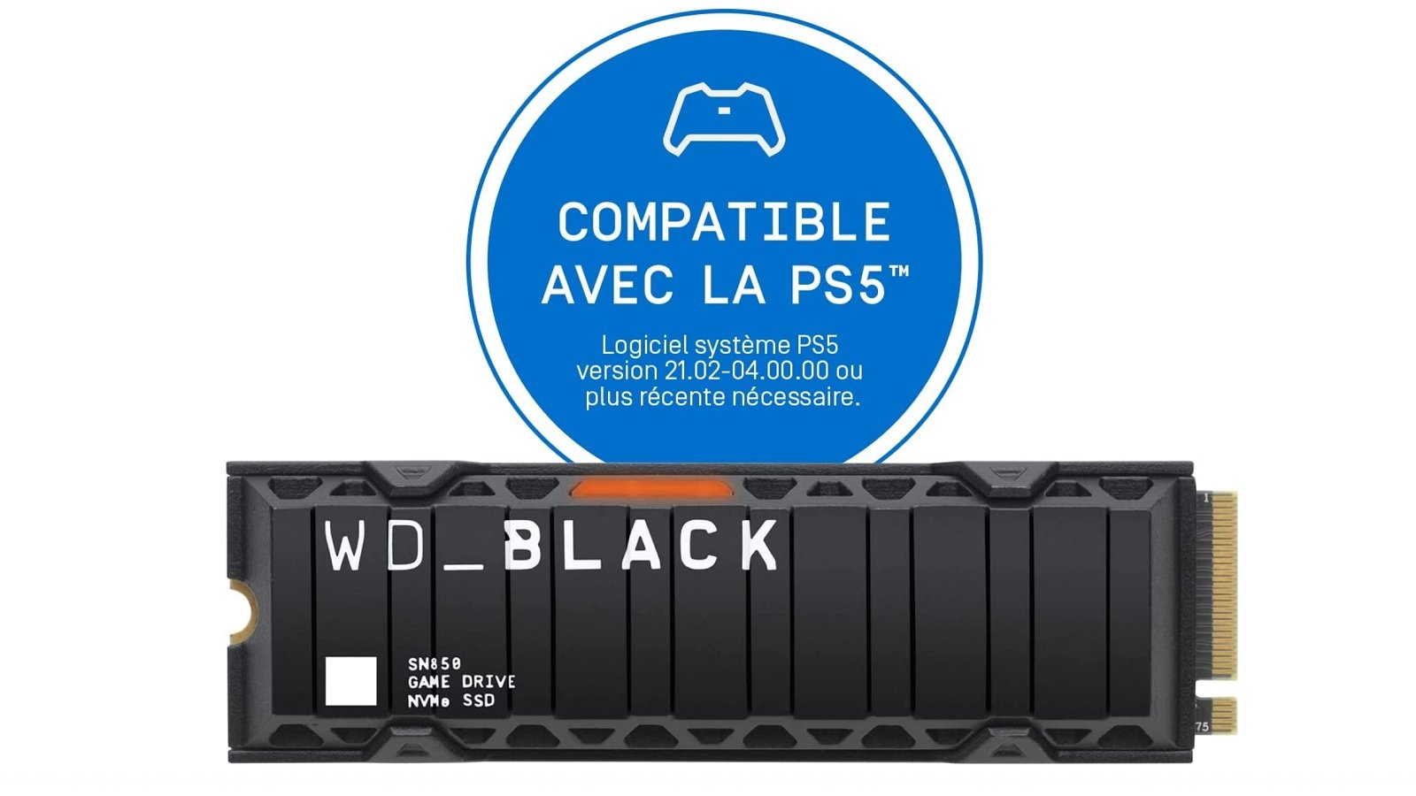 Un SSD interne pleinement compatible avec la PS5