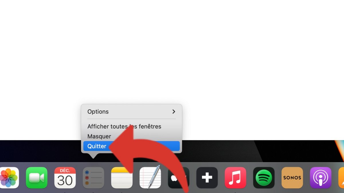 quitter application mac