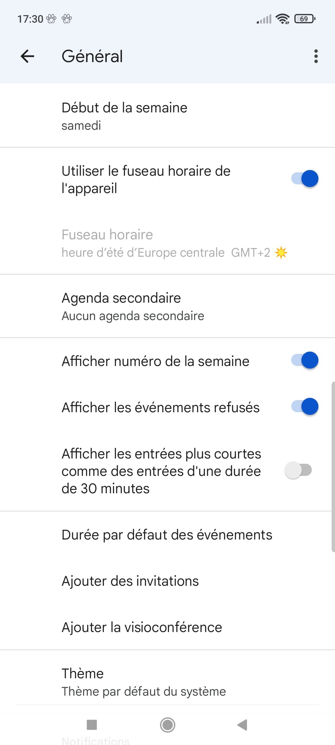 Google Agenda