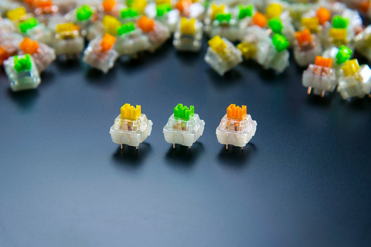 Razer vend ses switches Gen-3 en packs de 36 pièces. 3 types de profil sont proposés par la marque. ©Razer