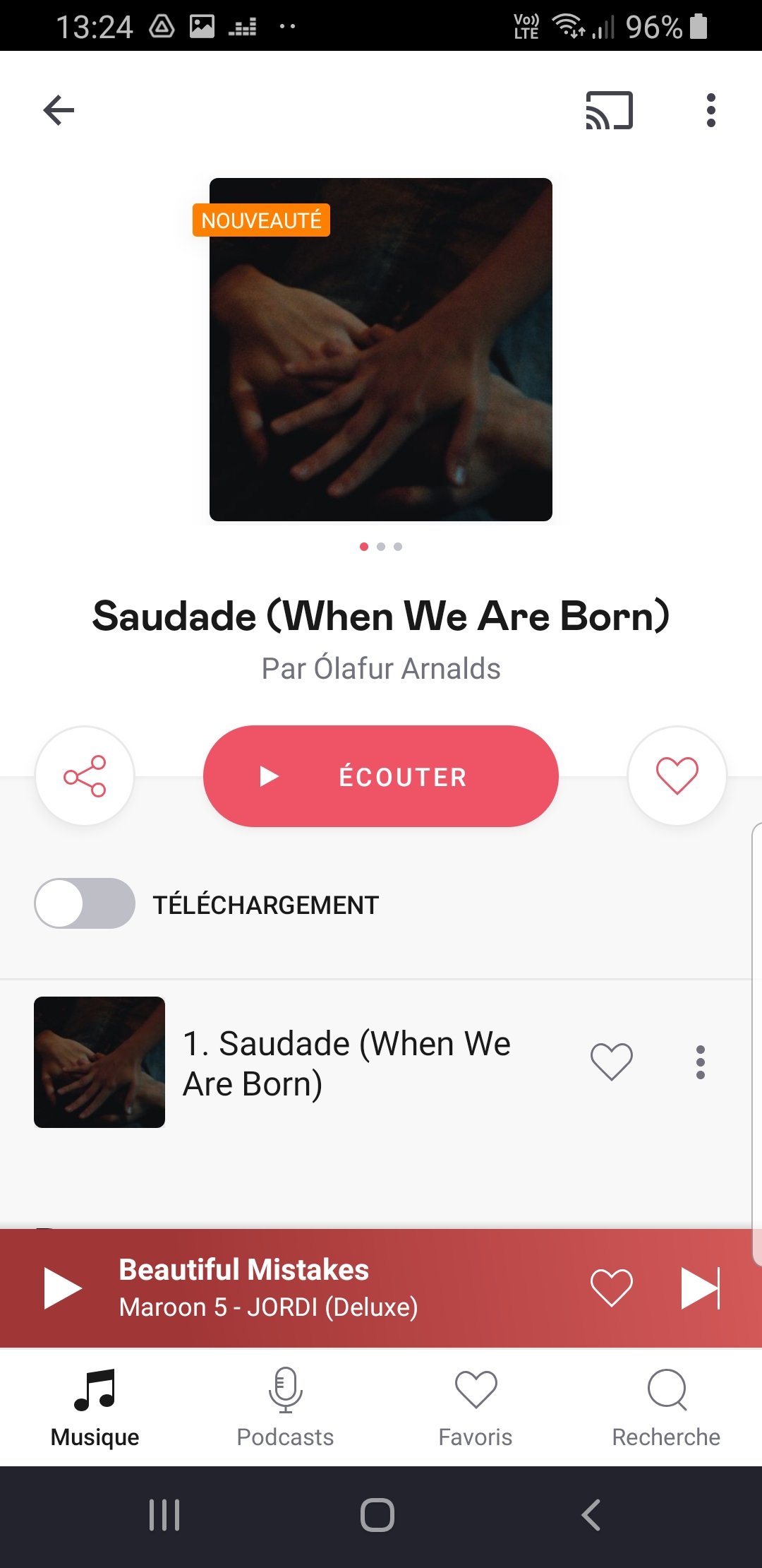 Découvrir de la musique sur Deezer