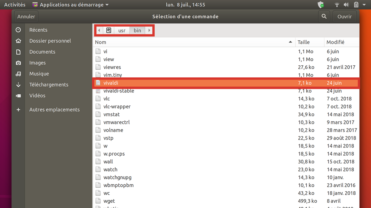 Lancement Ubuntu 9